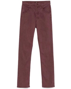 Mother Slim-Fit Jeans - Rosso