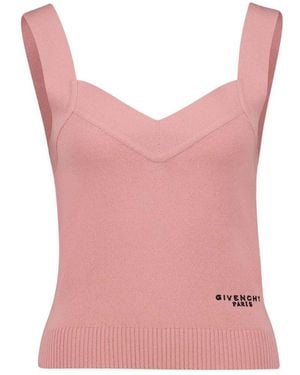 Givenchy V-Neck Knitwear - Pink