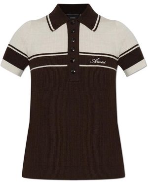 Amiri V-Neck Knitwear - Negro