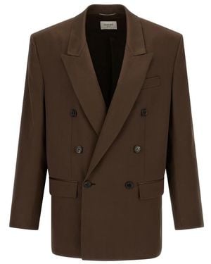 Saint Laurent Blazers - Brown