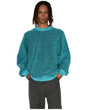 Isa Boulder Baumwoll-terry crewneck pullover - Blau