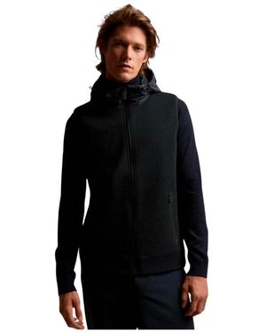 Ecoalf Jassen ,Zwart ,Polyester Arenaal Gebreide Vest