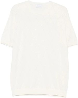 Scaglione Round-Neck Knitwear - White