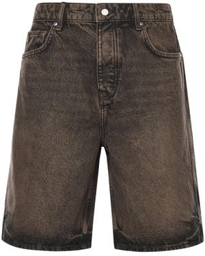 Represent Denim Shorts - Grey