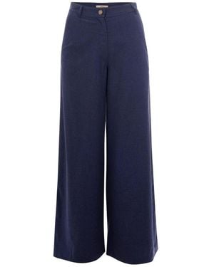 Sessun Wide Trousers - Blue