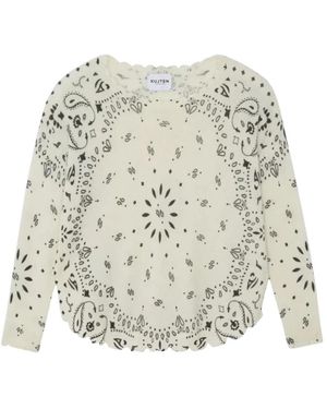 Kujten Mela Bandana Sweater - Wit