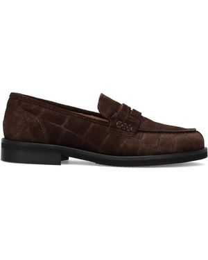 Sangiorgio Schoenen ,Bruin ,Suède Penny Loafer