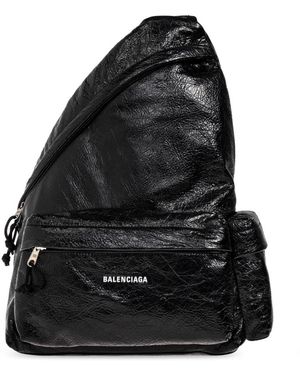 Balenciaga Tassen ,Zwart ,Leer Explorer One-Shoulder Backpack