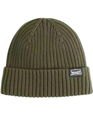 Levi's Accessoires ,Groen ,Katoen Sunset Beanie