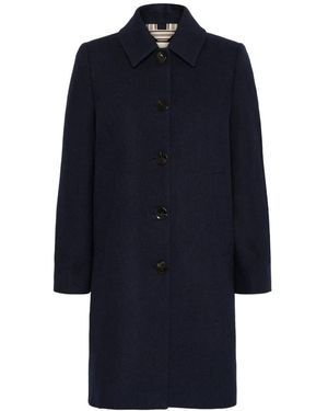 Part Two Klassieke Donkerblauwe Jas Kamillas Stijl