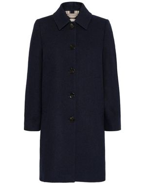 Part Two Klassieke Donkerblauwe Jas Kamillas Stijl