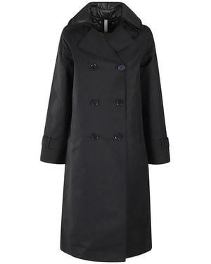 DUNO Double-Breasted Coats - Black