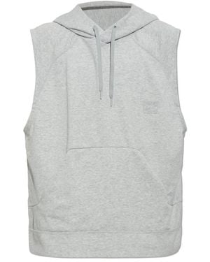 Nike Fitness ,Grijs ,Katoen N.A.C. Dri-Fit Fleece Mouwloze Training Hoodie