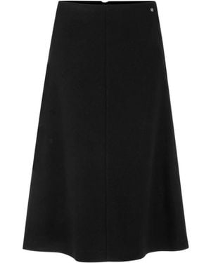 Marc Cain Walkrock Midi Rok - Zwart