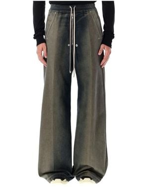 Rick Owens Wide Trousers - Grigio