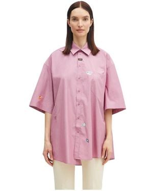 Martine Rose Boxy Wrap Shirt - Roze