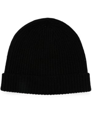Rick Owens Rippstrick-Beanie - Schwarz