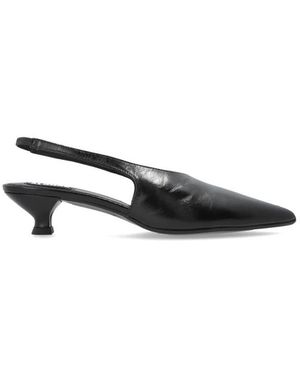 Alohas Schoenen ,Zwart ,Leer Eros Slingback Pump
