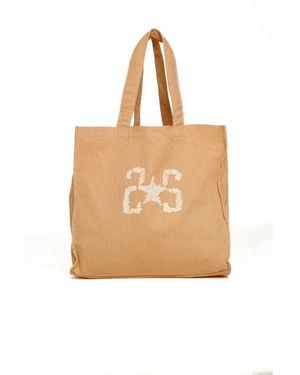 2Star Tote Bag Aus Canvas - Natur
