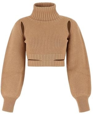 ANDREA ADAMO Turtlenecks - Neutro