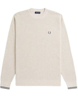 Fred Perry Round-Neck Knitwear - White