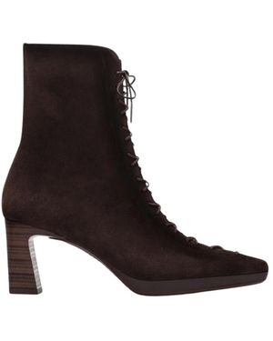 Hispanitas Schoenen ,Bruin ,Leer Bangkok Veterlaars - Zwart