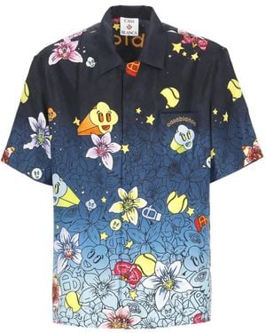 CASABLANCA Short Sleeve Shirts - Blue