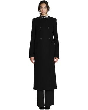 N°21 Double-Breasted Coats - Zwart