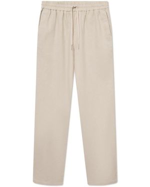 Les Deux Broeken ,Linnen Licht Zand Linnen Broek - Naturel