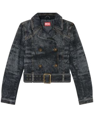 DIESEL Denim Jackets - Gris