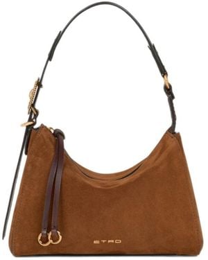 Etro Kleine Rosetten-Tasche - Braun