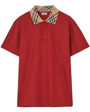 Burberry Polo Shirts - Red