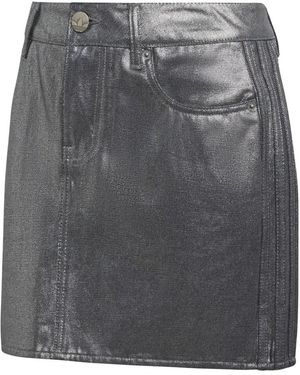 adidas Fitness ,Grijs ,Denim 3 Stripes Denim Rok