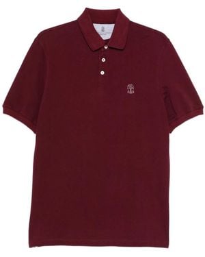 Brunello Cucinelli Polo Shirts - Rojo
