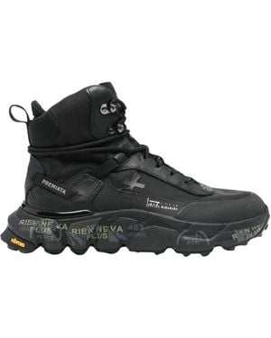 Premiata Lace-Up Boots - Black