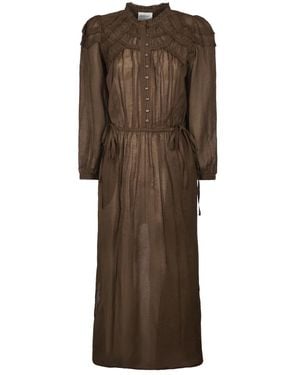 Isabel Marant Elegantes Charissa-Ga Kleid - Braun