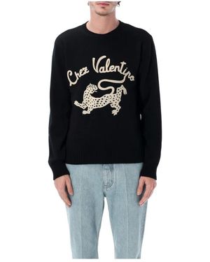 Valentino Garavani Round-Neck Knitwear - Black