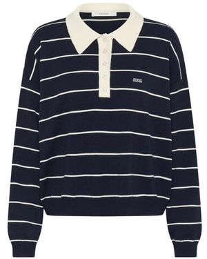 Gestuz Round-Neck Knitwear - Azul