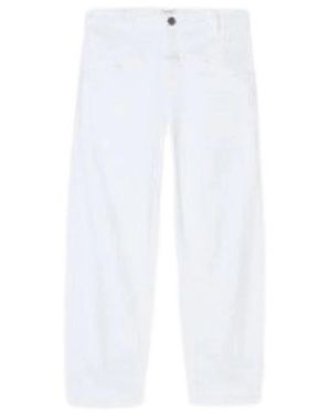 Closed Cropped Jeans - White