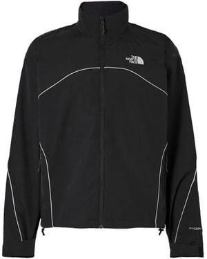 The North Face Piping Wind Jacket Schwarz Logo Nylon