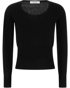 Max Mara Round-Neck Knitwear - Noir