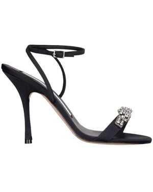 N°21 Schoenen ,Zwart ,Sandaal Met Juwelen Strik