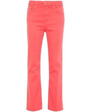 Jacob Cohen Cropped Trousers - Red