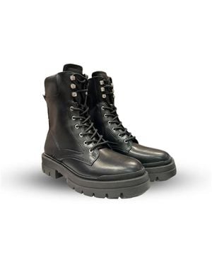 Guess Lace-Up Boots - Black