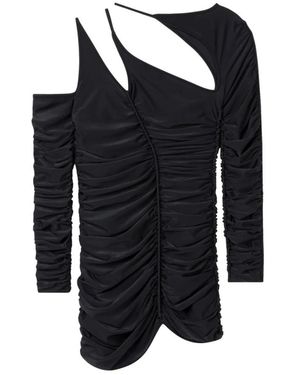 AZ FACTORY Tops ,Zwart ,Polyester Asymmetrische Top Met Uitsnijding