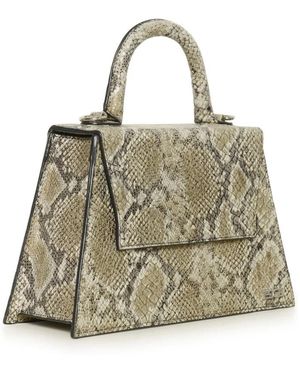 Gestuz Tassen ,Veelkleurig ,Leer Slangenprint Leren Tas - Metallic
