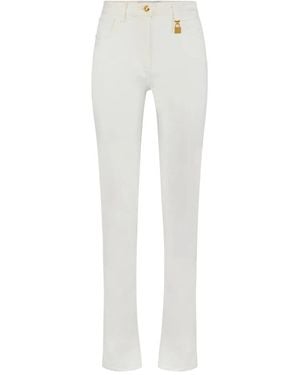 Elisabetta Franchi Straight Jeans - Blanco