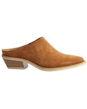 Carmens Heeled Mules - Brown