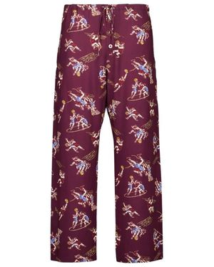 Bode Nachtkleding ,Rood ,Layup Printed Pajama Pants