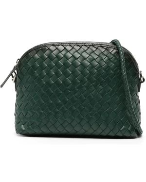 Dragon Diffusion Tassen ,Groen ,Leer Chunky Fellini Handgeweven Crossbody Tas